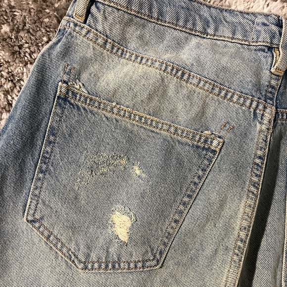 NWT Free People We the Free Ultra High Rise Straight Leg Distressed Jeans - Picture 10 of 13